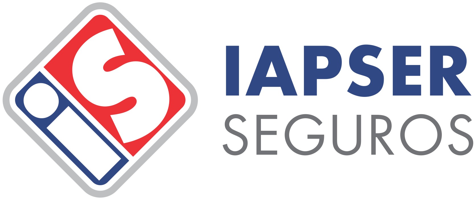 IAPSER SEGUROS - Isologotipo - versión horizontal sobre fondo blanco